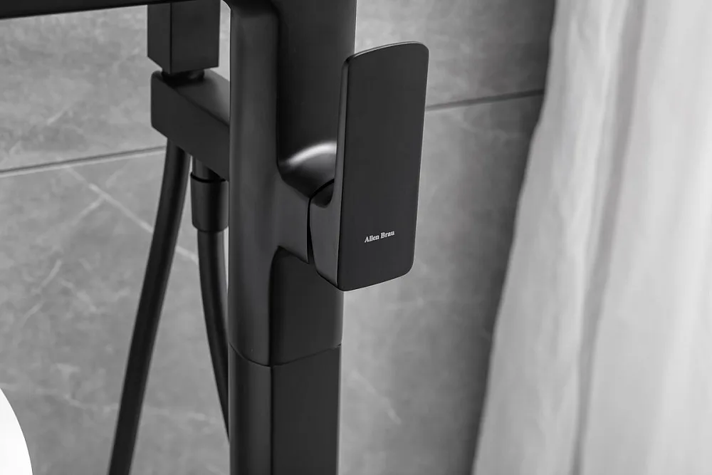 Напольный смеситель для ванны с душем Allen Brau Infinity 5.21009-31, С ВНУТРЕННЕЙ ЧАСТЬЮ, чёрный ма Sancos — официальный сайт