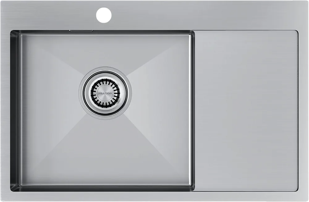 Мойка кухонная Paulmark Velten PM807851-BSL брашированная нержавеющая сталь Sancos — официальный сайт