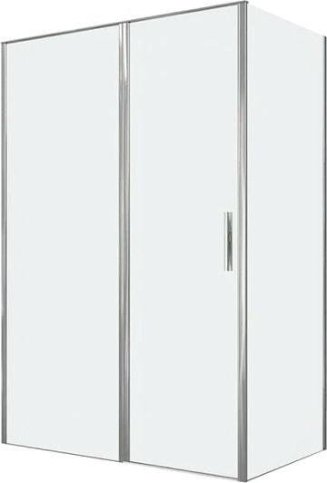 Душевой уголок Allen Brau Priority 140x80, профиль хром, стекло прозрачное