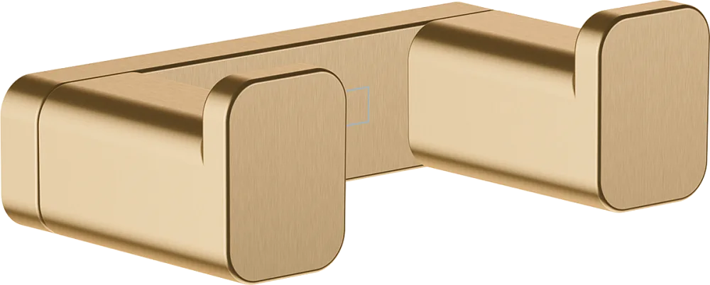 Крючок Hansgrohe AddStoris 41755140 двойной, шлифованная бронза Sancos — официальный сайт