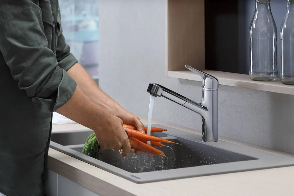 Смеситель для кухни Hansgrohe Focus M42 71814000 хром Sancos — официальный сайт