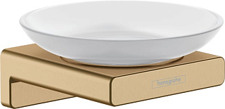Мыльница Hansgrohe AddStoris 41746140 шлифованная бронза