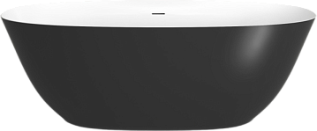 Ванна из искусственного камня Plumberia Selection Veloma 170x75 см, отдельностоящая, биколор матовый