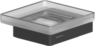 Мыльница WHITECROSS Cubo CU2420BL черная матовая