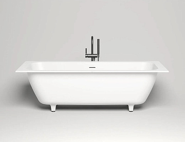 Ванна из искусственного камня Salini Orlanda Axis Kit S-Stone 180x80 см, встраиваемая, матовая белая