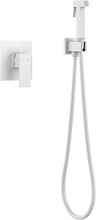 Гигиенический душ Timo Selene 2089/16SM со смесителем, С ВНУТРЕННЕЙ ЧАСТЬЮ, матовый белый