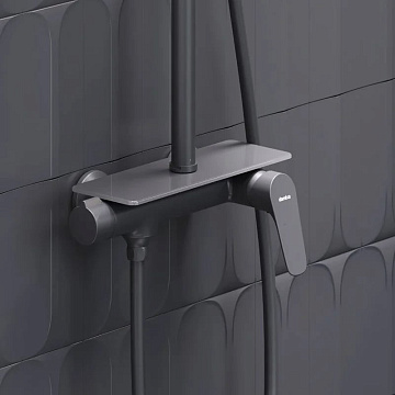Душевая стойка Damixa Jupiter 977780300, черная матовая