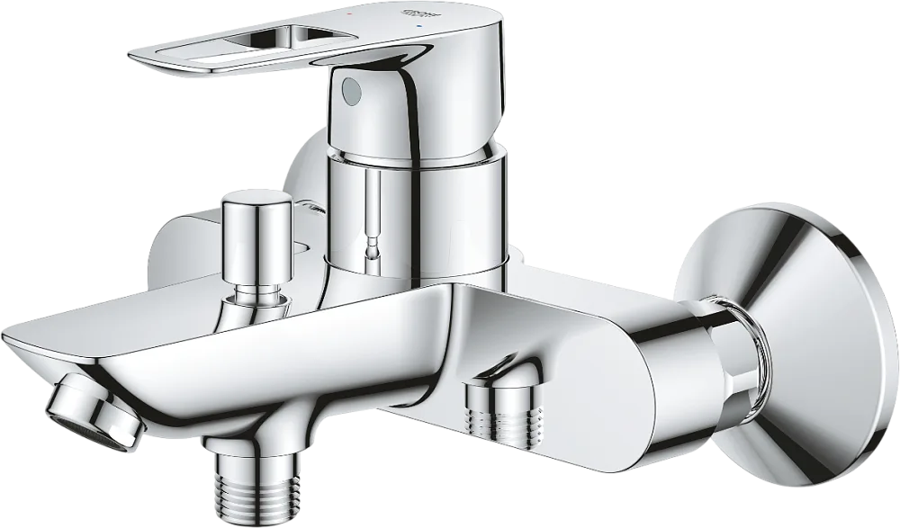 Смеситель для ванны с душем Grohe BauLoop 23602001, хром Sancos — официальный сайт