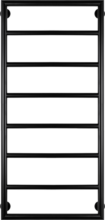 Полотенцесушитель водяной Secado Парма 2 100x50, черный матовый
