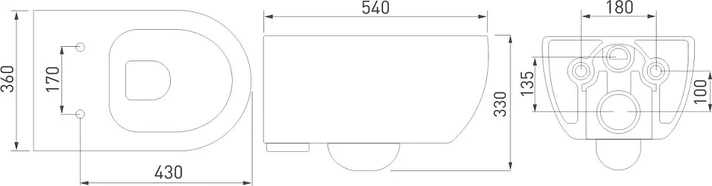 Унитаз подвесной Berges Ego XL Rimless 082124 Sancos — официальный сайт
