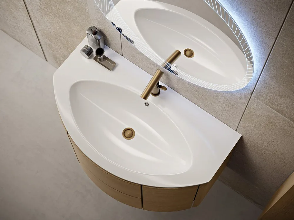 Зеркало круглое Cezares 80x80 с LED-подсветкой Sancos — официальный сайт