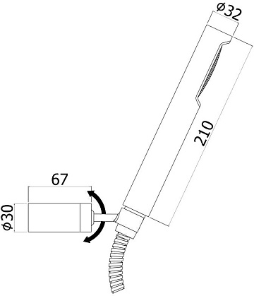 Душевой гарнитур Paffoni Birillo ZDUP036CR