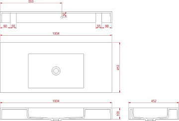 Раковина Armadi Art Flat ST 100