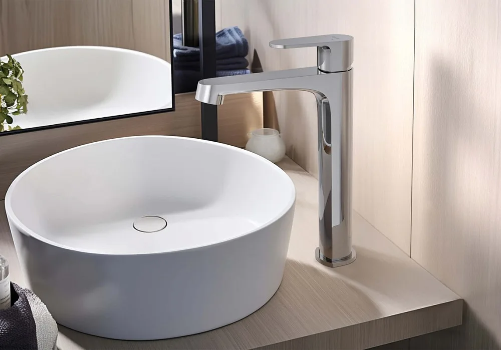 Смеситель для раковины AQUATEK Оберон AQ1204CR хром Sancos — официальный сайт