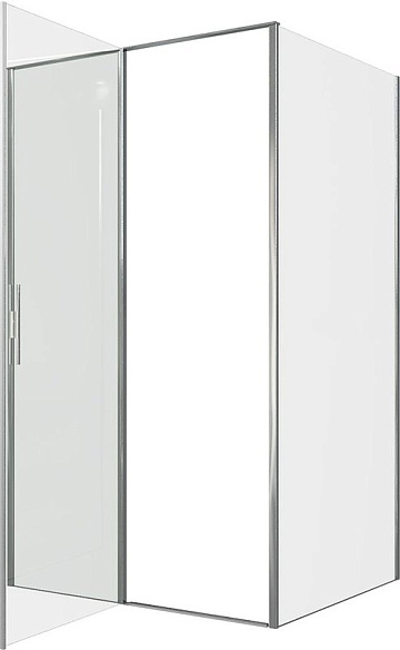Душевой уголок Allen Brau Priority 120x80, профиль хром, стекло прозрачное