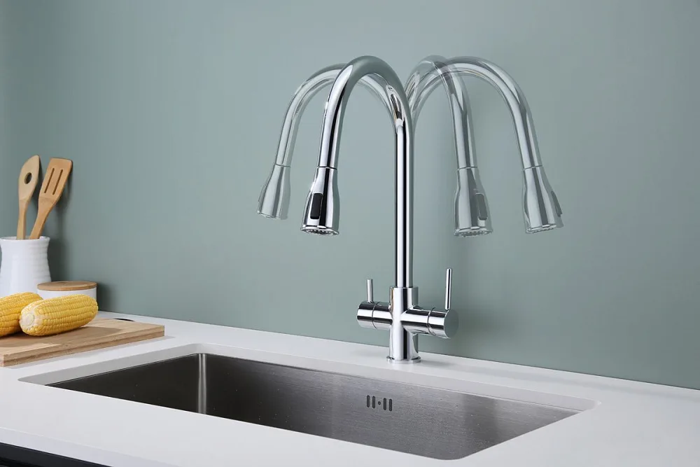 Смеситель для кухни Paulmark Lange 214212-CR, хром Sancos — официальный сайт