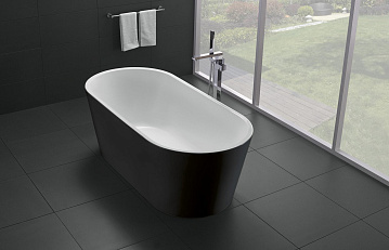 Акриловая ванна BelBagno 170x80 см, BB71-1700-NERO-W0