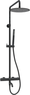 Душевая стойка Wasserkraft Elbe 7400 A288.258.217.BM Thermo, с термостатом, черная
