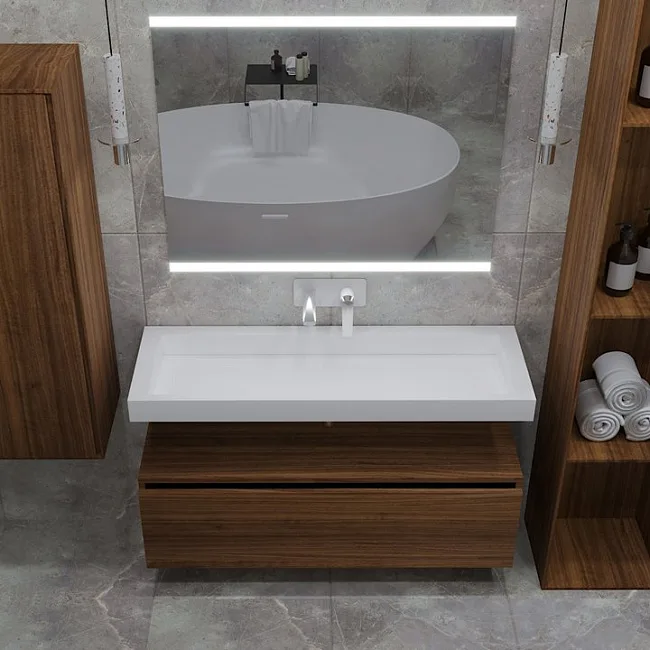 Тумба Armadi Art Flat Valessi Uno-S 100 dark oak Sancos — Оригинал