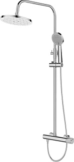 Душевая стойка Bronze de Luxe Focus 24612CM, хром, мрамор