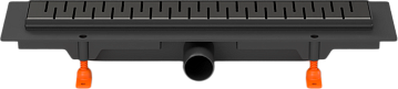 Душевой трап (лоток) MCH Chudej Medium CH350MC 35 см, матовый черный
