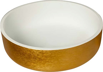 Накладная раковина Armadi Art NeoArt corian, золотая