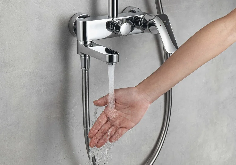 Душевая стойка AQUATEK AQ2040CR, хром Sancos — официальный сайт