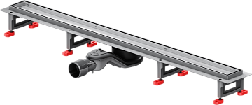 Душевой трап (лоток) AM.PM MasterFlow Tile 90 см, сталь матовая