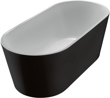 Акриловая ванна BelBagno 180x80 см, BB71-1800-NERO-W0