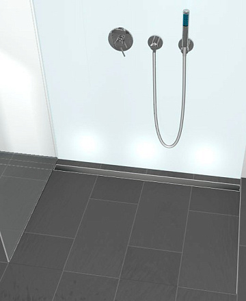 Душевой трап (лоток) TECE Drainline TECEdrainline 80 см стекло с сифоном