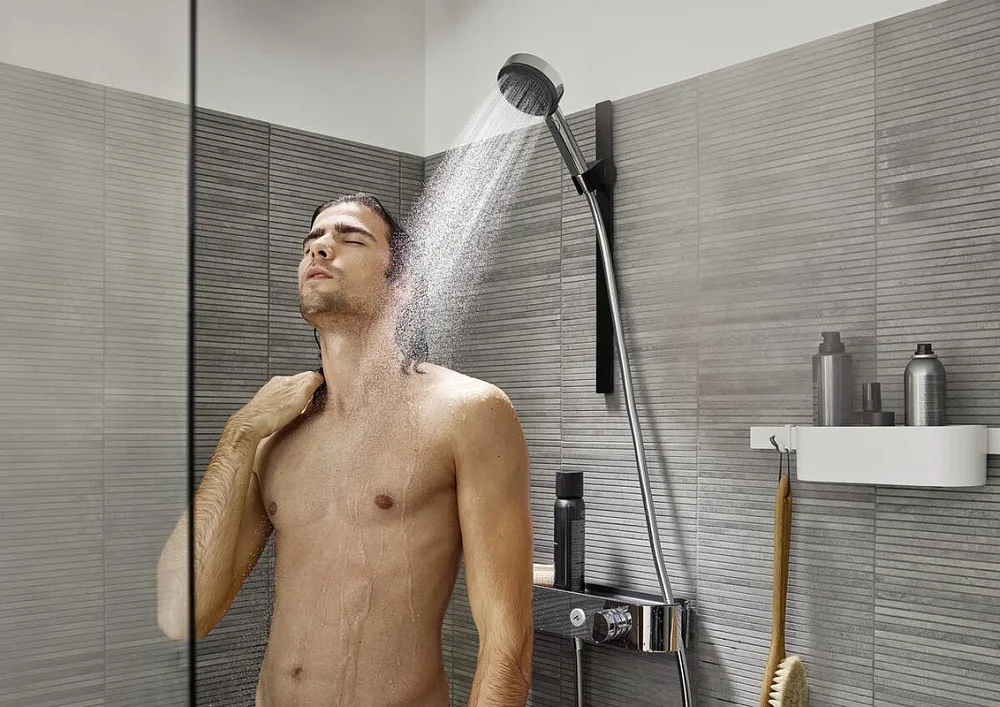 Душевая лейка Hansgrohe Pulsify Select 105 3jet 24101000 хром Sancos — официальный сайт