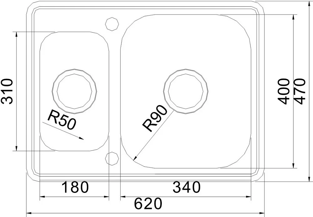 Мойка кухонная Oulin OL-0304 Sancos — официальный сайт