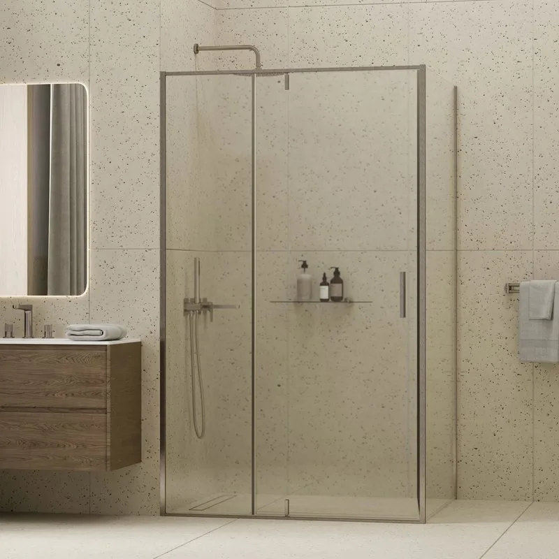 Душевой уголок Wasserkraft Spree 14P 120х100 см, профиль никель, стекло прозрачное Sancos — официальный сайт