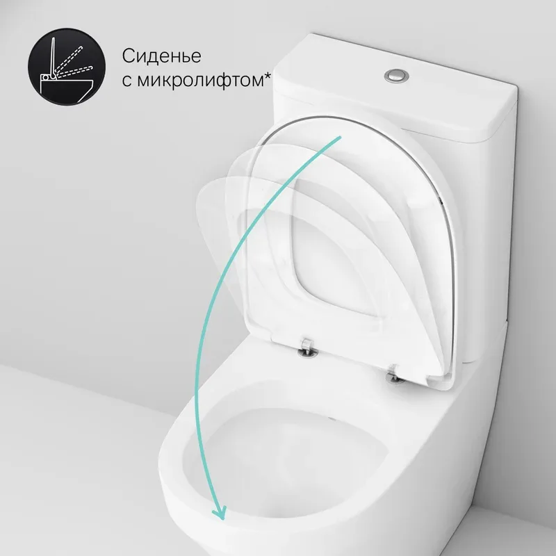 Унитаз-компакт AM.PM Inspire C508607WH с бачком Sancos — официальный сайт