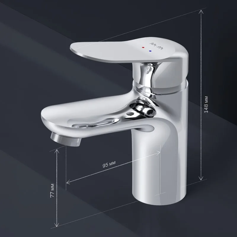 Смеситель для раковины AM.PM Sunny F85C02100 для раковины Sancos — официальный сайт
