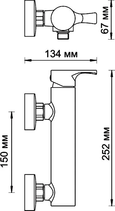 Смеситель для душа Wasserkraft Berkel 4802 Sancos — официальный сайт