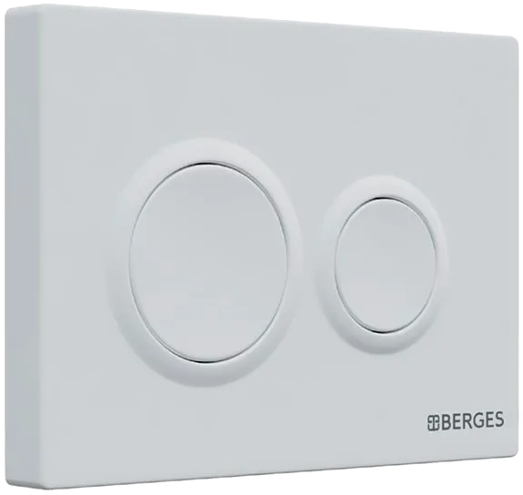Кнопка смыва Berges Novum O4 soft touch белая Sancos — официальный сайт