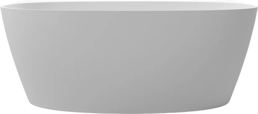 Ванна из искусственного камня WHITECROSS Pearl A 155x80 см, пристенная, матовая белая, овальная, с д Sancos — официальный сайт