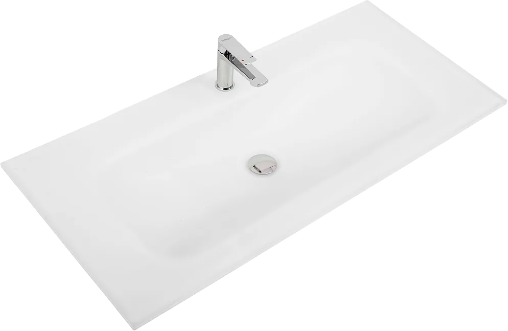 Мебельная раковина BelBagno BB1010/465-LV-VTR-BO матовая белая Sancos — официальный сайт
