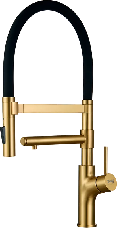Смеситель для кухни Zorg Inox SZR-1010 BRONZE бронза, с гибким изливом Sancos — официальный сайт