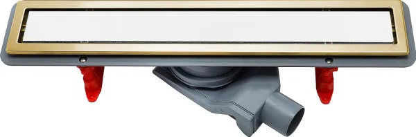 Душевой трап (лоток) Pestan Confluo Premium White Glass Gold Line Confluo Premium White Glass Gold L Sancos — Оригинал