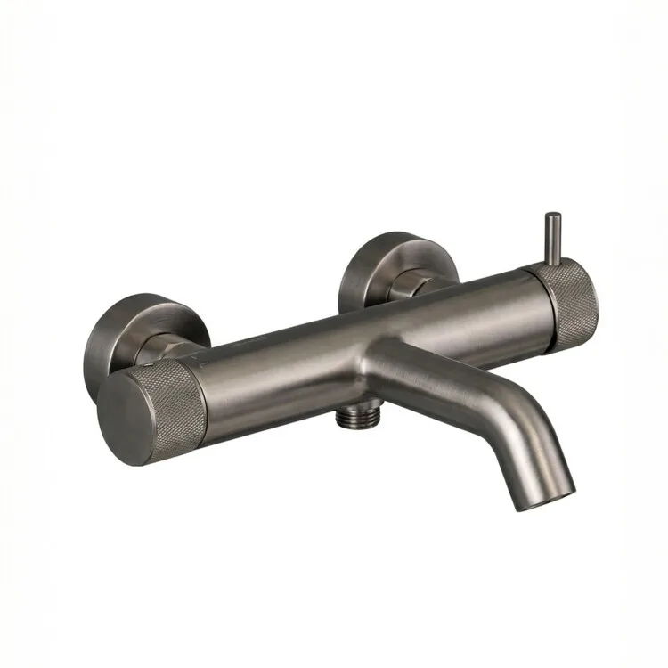 Смеситель для ванны с душем Splendy Passion PA203N2K220AB, Gun metal brushed Sancos — официальный сайт