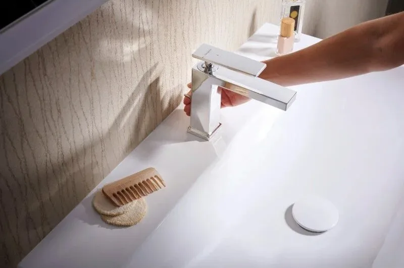 Смеситель для раковины Hansgrohe Tecturis E 110 73010000 хром Sancos — официальный сайт