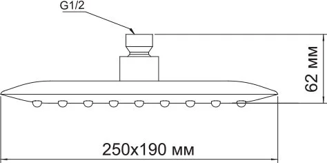 Верхний душ Wasserkraft A031 Sancos — Оригинал
