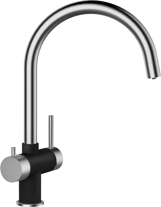 Смеситель для кухни Schock Cristalite Ares оникс Sancos — официальный сайт