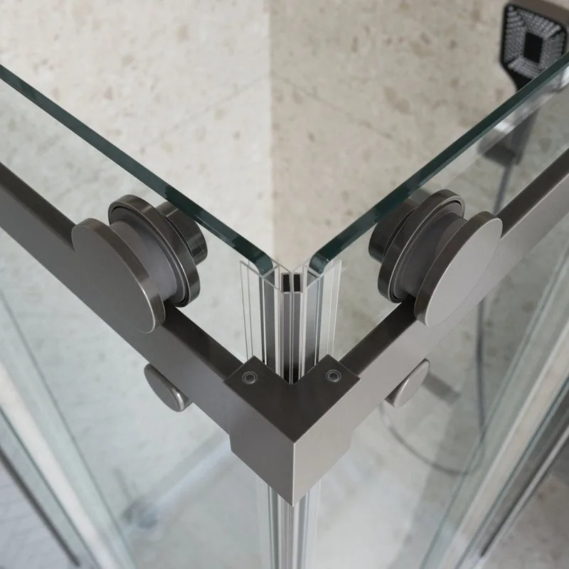 Душевой уголок BelBagno Marino 2 AH-2-120/90-C-GM 120x90, профиль оружейная сталь, стекло прозрачное Sancos — официальный сайт