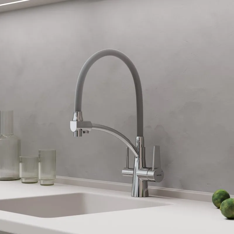 Смеситель для кухни Sancos Eri SC4001CH с гибким изливом, хром Sancos — официальный сайт