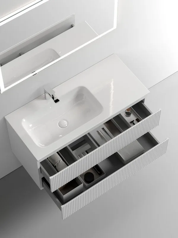 Тумба под раковину Sancos Snob T 100 подвесная Bianco (белый), SNT100LW Sancos — официальный сайт