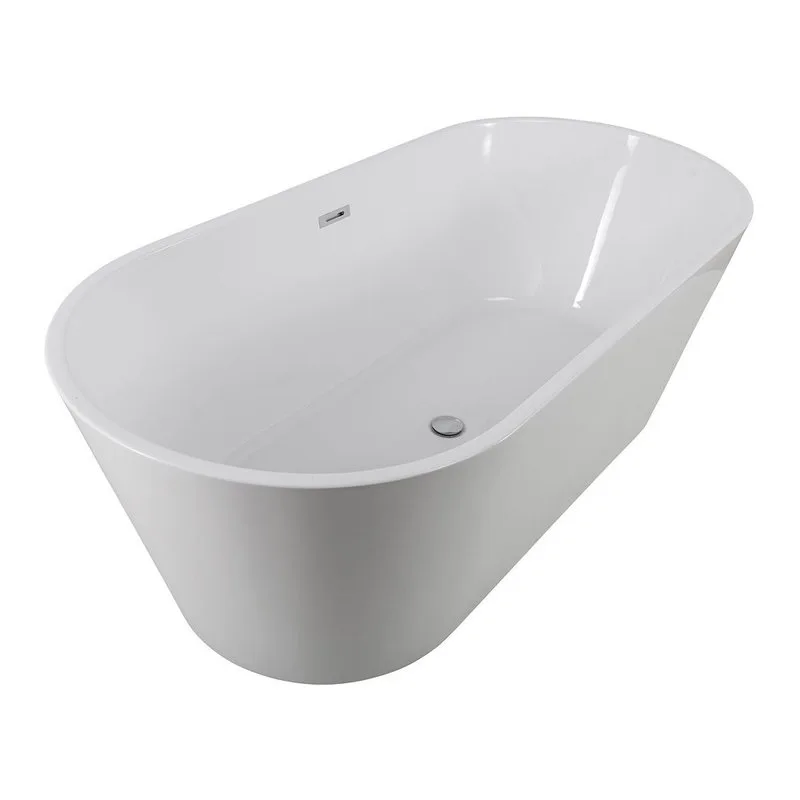 Акриловая ванна Art&Max AM-520-1700-790 170x80 см, отдельностоящая, белая, овальная Sancos — официальный сайт