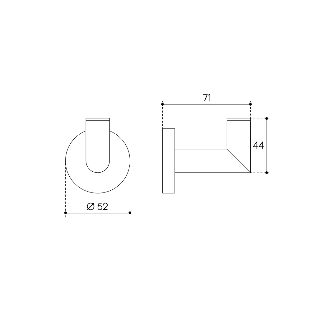 Крючок Aqueduto Ponto PON0150 шлифованное золото Sancos — официальный сайт